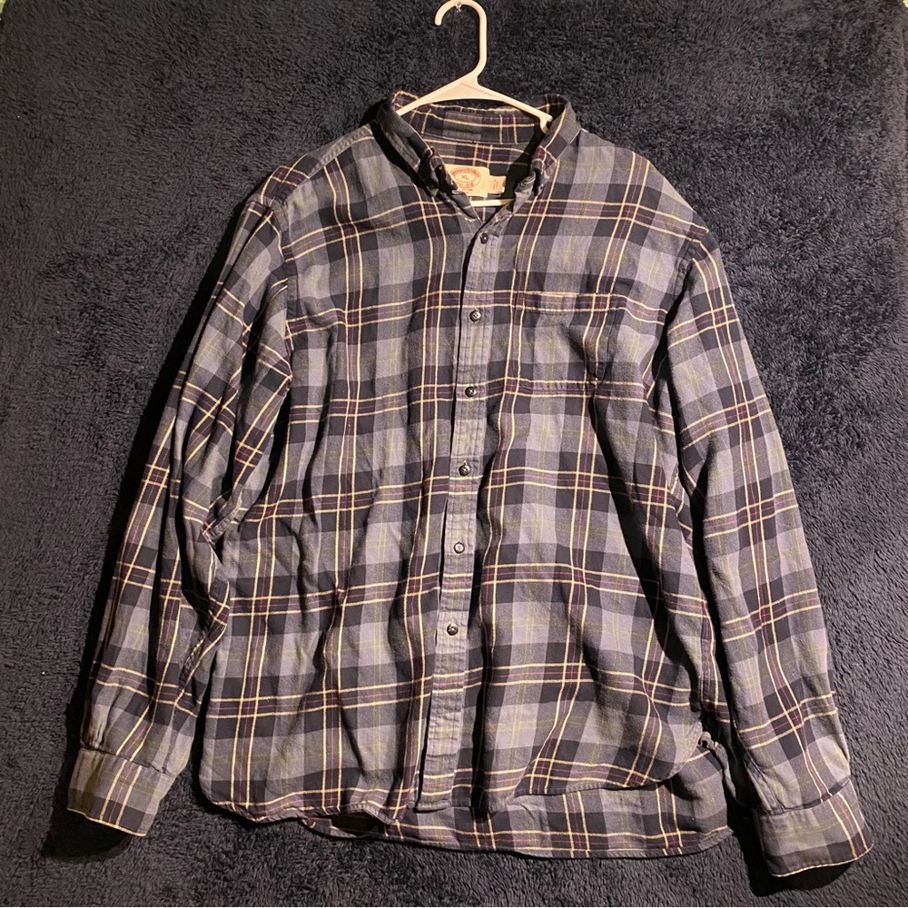 Brooks Brothers Blue and White Plaid Shirt
